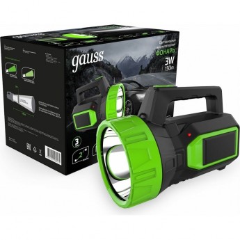 Фонарь прожекторный GAUSS GFL604 3W 150lm lead acid 900mAh LED Фонарь прожекторный GAUSS GFL604 3W 150lm lead acid 900mAh LED