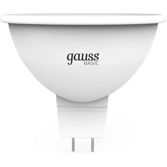 Лампа GAUSS ELEMENTARY MR16 12V 7W 530lm 3000K GU5.3 LED 1/10/100 Лампа GAUSS ELEMENTARY MR16 12V 7W 530lm 3000K GU5.3 LED 1/10/100