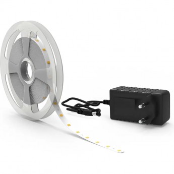 Лента GAUSS BASIC в комплекте LED 2835/60 12V 6W/m 600lm/m 3000K 8mm IP65 5m Лента GAUSS BASIC в комплекте LED 2835/60 12V 6W/m 600lm/m 3000K 8mm IP65 5m