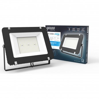 Прожектор GAUSS QPLUS 200W 24000lm 6500K 175-265V IP65 Прожектор GAUSS QPLUS 200W 24000lm 6500K 175-265V IP65