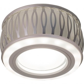 Светильник GAUSS BACKLIGHT BL094 GU5.3 3W LED 3000K круглый (белый/белый) Светильник GAUSS BACKLIGHT BL094 GU5.3 3W LED 3000K круглый (белый/белый)