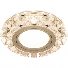 Светильник GAUSS BACKLIGHT BL049 Кругл. Кристалл/Хром, Gu5.3, LED 2700K Светильник GAUSS BACKLIGHT BL049 Кругл. Кристалл/Хром, Gu5.3, LED 2700K