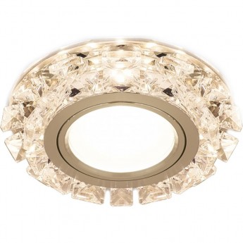 Светильник GAUSS BACKLIGHT BL049 Кругл. Кристалл/Хром, Gu5.3, LED 2700K Светильник GAUSS BACKLIGHT BL049 Кругл. Кристалл/Хром, Gu5.3, LED 2700K