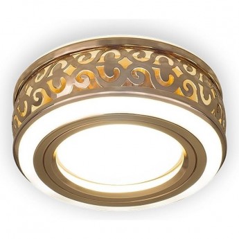 Светильник GAUSS BACKLIGHT BL092 Кругл. Золото/Белый, Gu5.3, 3W, LED 3000K Светильник GAUSS BACKLIGHT BL092 Кругл. Золото/Белый, Gu5.3, 3W, LED 3000K