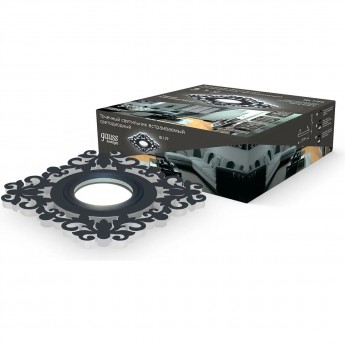 Светильник GAUSS BACKLIGHT BL129 квадрат/узор, Черный, Gu5.3, 3W, LED 4000K Светильник GAUSS BACKLIGHT BL129 квадрат/узор, Черный, Gu5.3, 3W, LED 4000K