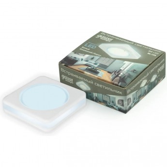 Светильник GAUSS BACKLIGHT BL105 квадратный, Белый, 8W, LED 4000K Светильник GAUSS BACKLIGHT BL105 квадратный, Белый, 8W, LED 4000K