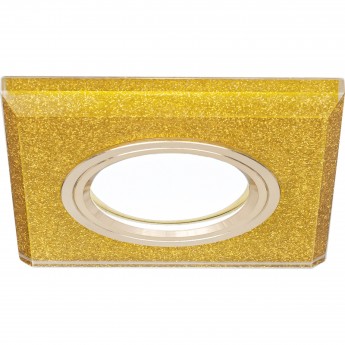 Светильник GAUSS MIRROR RR011 Квадрат. Кристал золото/Золото, Gu5.3 1/50 Светильник GAUSS MIRROR RR011 Квадрат. Кристал золото/Золото, Gu5.3 1/50