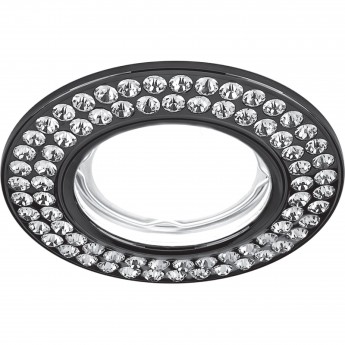 Светильник GAUSS STRASS CA035 Круг. Кристал/Черный, Gu5.3 1/30 Светильник GAUSS STRASS CA035 Круг. Кристал/Черный, Gu5.3 1/30