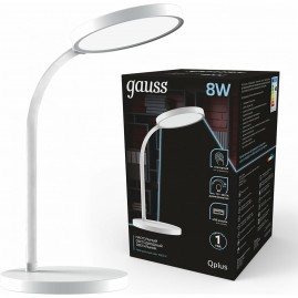 Светильник настольный GAUSS QPLUS модель GTL503 500lm 170-265V USB LED 1/12 Светильник настольный GAUSS QPLUS модель GTL503 500lm 170-265V USB LED 1/12