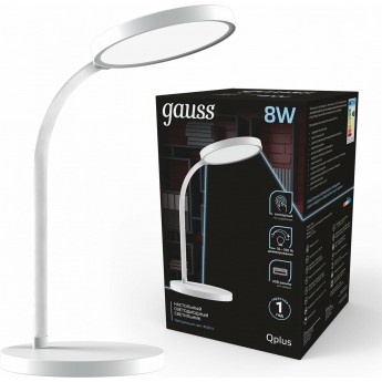 Светильник настольный GAUSS QPLUS модель GTL503 500lm 170-265V USB LED Светильник настольный GAUSS QPLUS модель GTL503 500lm 170-265V USB LED