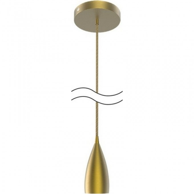 Светильник подвесной GAUSS DECOR бронзовый E27, 1 м, 1/40 PL032