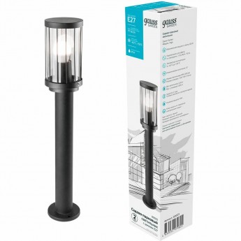Светильник садово-парковый GAUSS VEGA E27 60W 170-240V IP54 столб Светильник садово-парковый GAUSS VEGA E27 60W 170-240V IP54 столб