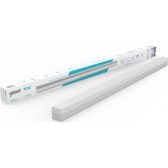 Светильник светодиодный матовый GAUSS IP40 1180*70*55мм 48W 4600Лм 4000K Shop Lighting белый Светильник светодиодный матовый GAUSS IP40 1180*70*55мм 48W 4600Лм 4000K Shop Lighting белый