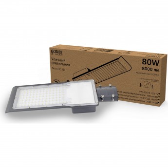 Светильник уличный GAUSS AVENUE 355*155*57 5000lm 190-250V КСС "Ш" 1/10 Светильник уличный GAUSS AVENUE 355*155*57 5000lm 190-250V КСС "Ш" 1/10